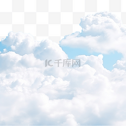 白雲天空