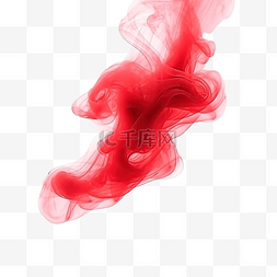 红色爆炸效果图片_逼真的红色烟雾效果