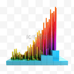 改进箭头图片_3d 最小数据分析飙升的财务加强货