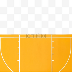 篮球场线俯视图