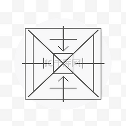顶部的箭头图片_方形设计，设计顶部有箭头 向量