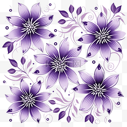 卡片装饰花图片_紫色装饰花