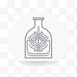 用于医疗设备的玻璃瓶的轮廓符号