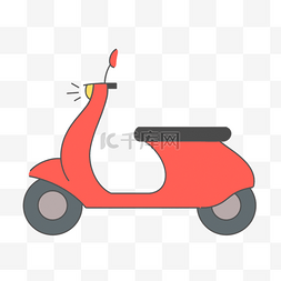 红色小摩托车