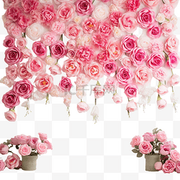 粉红玫瑰婚礼背景