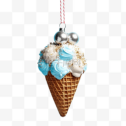 冰糖雪球图片_圣诞节冬季明亮闪亮的冰淇淋小玩