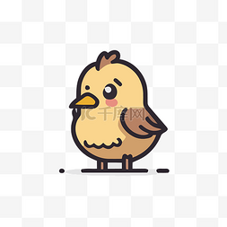 线性鸡图片_我在 illustrator 中构建的第一个鸟