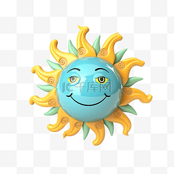 sun Earth day 3d 插图