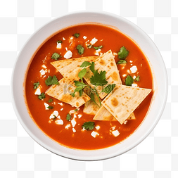 墨西哥番茄汤配玉米片