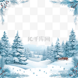 垂直的雪图片_圣诞垂直框架卡与冬季景观迎接