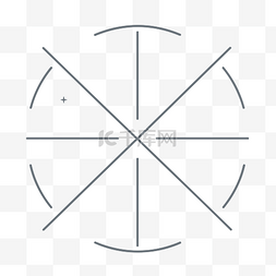 带四个箭头的圆形标志 向量