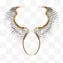 天使金翅膀图片_天使的翅膀和光环