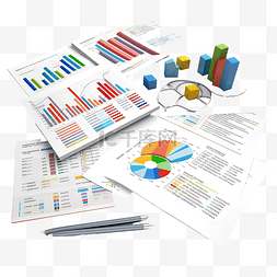 财务报告图片_财务报告演示材料和财务记录的图