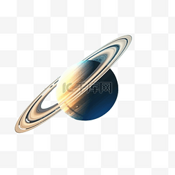土星在太空中 此图像的背景元素