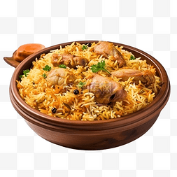 美食背景黑色图片_印度比尔亚尼鸡传统美食