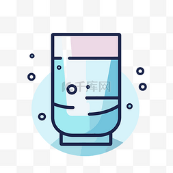 一杯水背景图片_显示一杯水的图标 向量