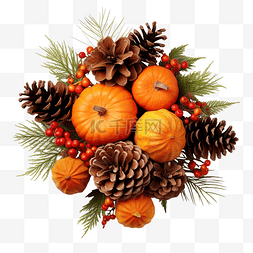 橙色南瓜的感恩节安排