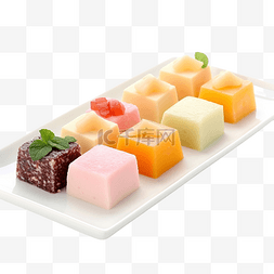 传统日式图片_羊羹日式甜点和糖果