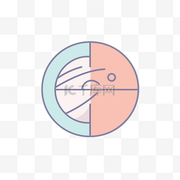 不同的圆圈图片_上面有两个不同颜色的圆圈的彩色