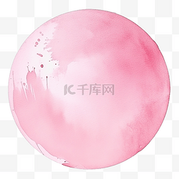 涂鸦背景粉图片_柔和的浅粉色水彩颜料染色背景圆
