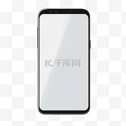 空白手机样机图片_现实的智能手机显示器插图设备屏