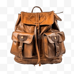 背包旅图片_秋季颜色的复古旧背包