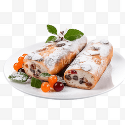 冬季布置图片_圣诞史多伦传统甜水果面包加糖粉