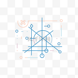 平面數图片_抽象几何的线条插图 向量