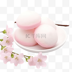 樱花麻糬日本甜点和糖果