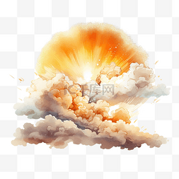 云和太阳图片_用于装饰艺术文件的云和太阳 png 