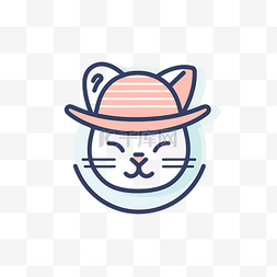 戴着帽子的猫图片_一位插画家创作了一只戴着粉红色