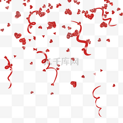 2023字体图片_2023新年快乐庆祝红色的彩带碎片