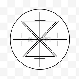 四十字图片_由四个十字和两条射线组成的圆形