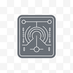 电能传感器图片_白色背景上的无线传感器图标的图