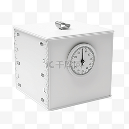 重量图片_测量盒子重量 3d 插图