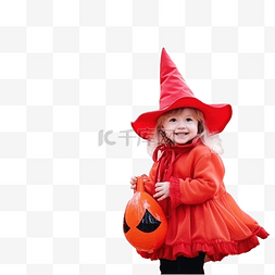 小红帽子图片_公园里穿着红帽子服装的小女孩