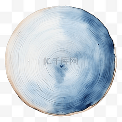 装饰水彩木板圆树皮形状