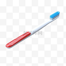 牙刷的背景图片_孤立的 3d 牙刷