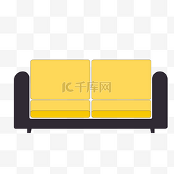 蓝色沙发沙发图片_沙发双人黄色
