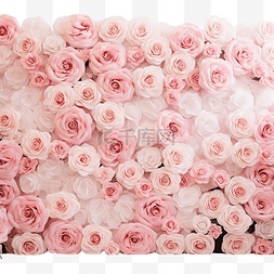 粉红玫瑰婚礼背景