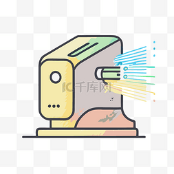 电脑绘图图片_绘图线图标电脑烤面包机电动 向