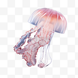 海洋动物美丽的水母