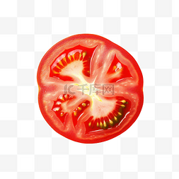 新鲜半番茄蔬菜