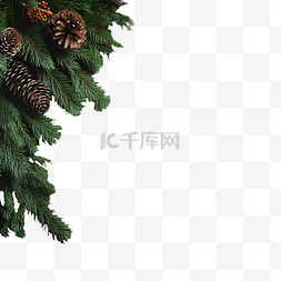 深色木板上装饰的圣诞枞树