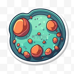 细菌细胞贴纸