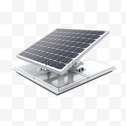 太阳能电池板工作方案图解的 3D 