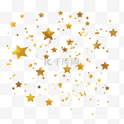 星星和地球图片_星星和金色星尘效果