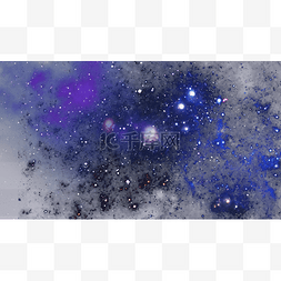 紫色发光星星图片_抽象光效紫色自然星空