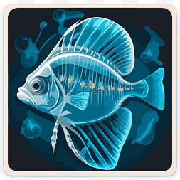 鱼是图标剪贴画的形式 向量