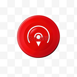 卫星定位系统图片_驾驶员的红色 GPS 指针符号卫星导